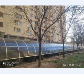 北部时光车棚施工