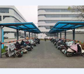 电动车膜结构车棚案例